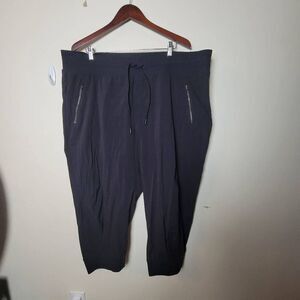 ATHLETA TREKKIE NORTH CROP 23" JOGGER Black Size 22 Plus